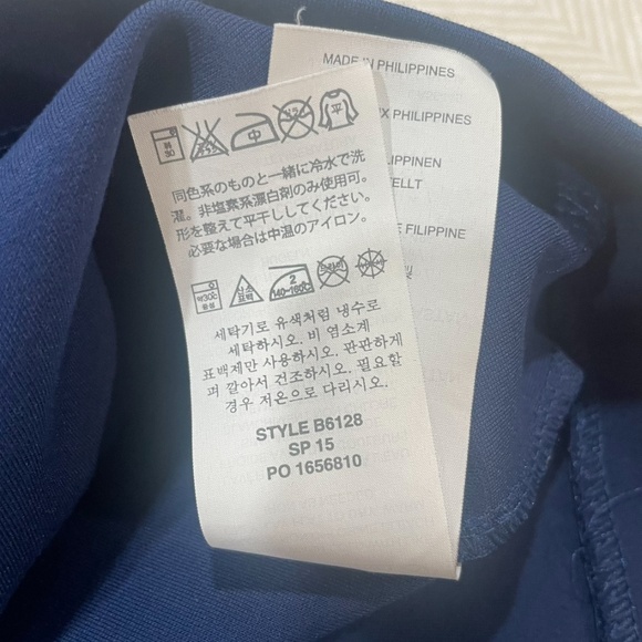 J.Crew Midnightl Blue Pencil Structured Knit Zipper Detail Scuba Mini Dress Sz 6 - Picture 14 of 15